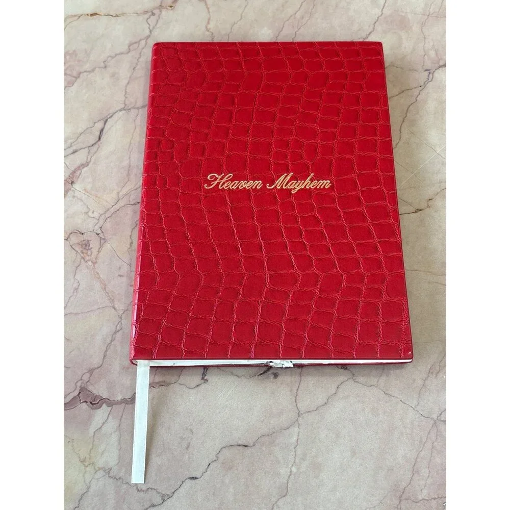 Heaven Mayhem Journal in Red New Womens Notebook Paper